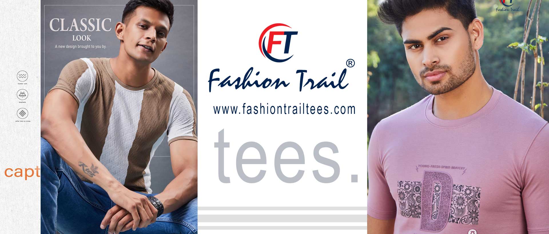 Tshirts manufacturers India Cotton Polo Tees Printed Stripped T-shirts for Men exporter Ludhiana Punjab